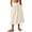 Beige, variant on Wutalume Women's Midi Skirt with Deep Pockets, Pleated Design, Elastic Waistband, Flowy A-Line Skirt for Casual, Office, and Weekend Outfits,Beige L