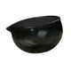 thumbnail image 5 of Cuenco de vidrio texturizado para matcha, vaso de vidrio con para ensalada, gachas de y jugo, chawan ceremonial único para la oficina. Negro, 5 of 8