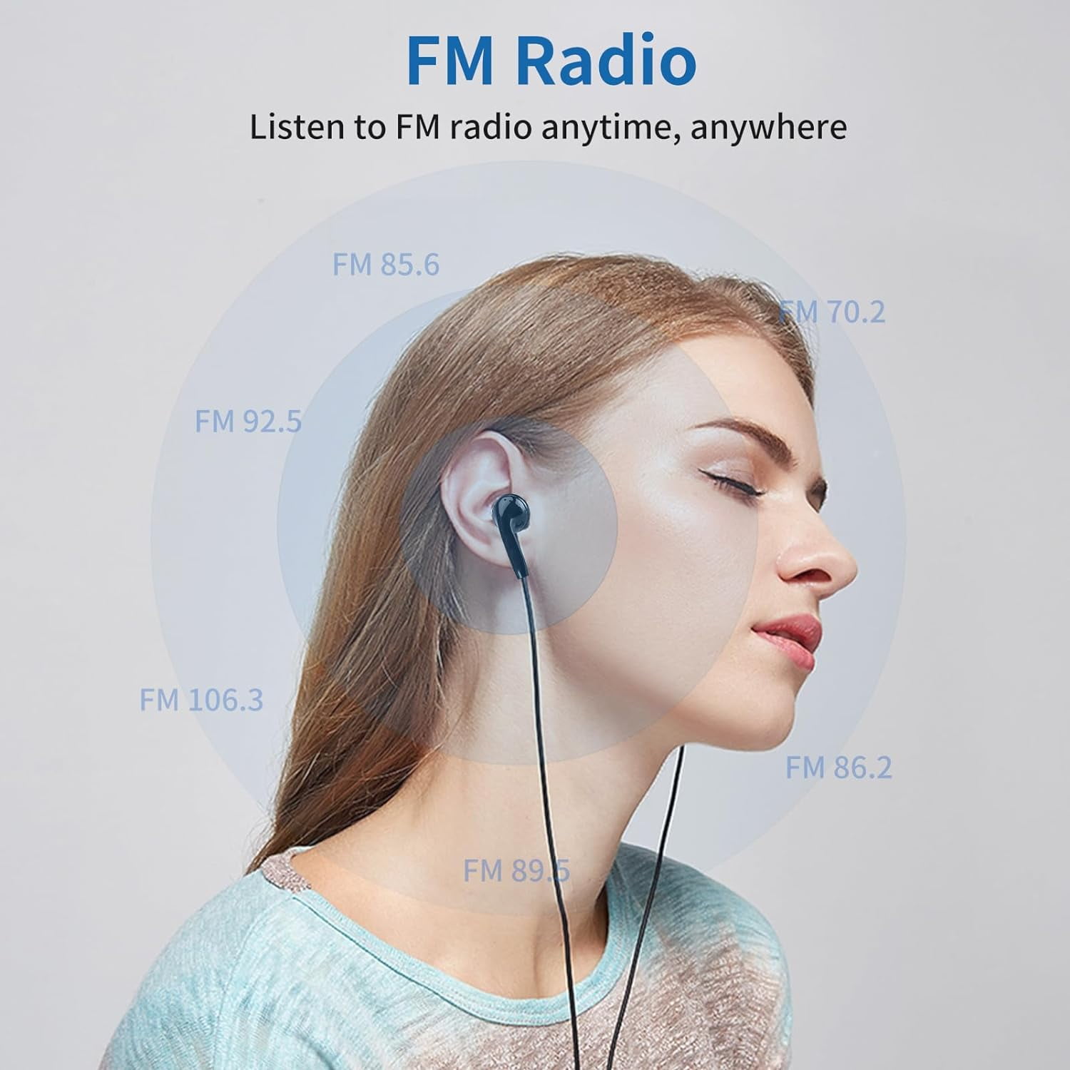 MP3 Player, Music Player with 32GB Micro SD Card, Earphone,Build-in Speaker/Photo/Video Play/FM Radio/Voice Recorder/E-Book Reader, Supports up to 128GB for Kids,Running,Walking