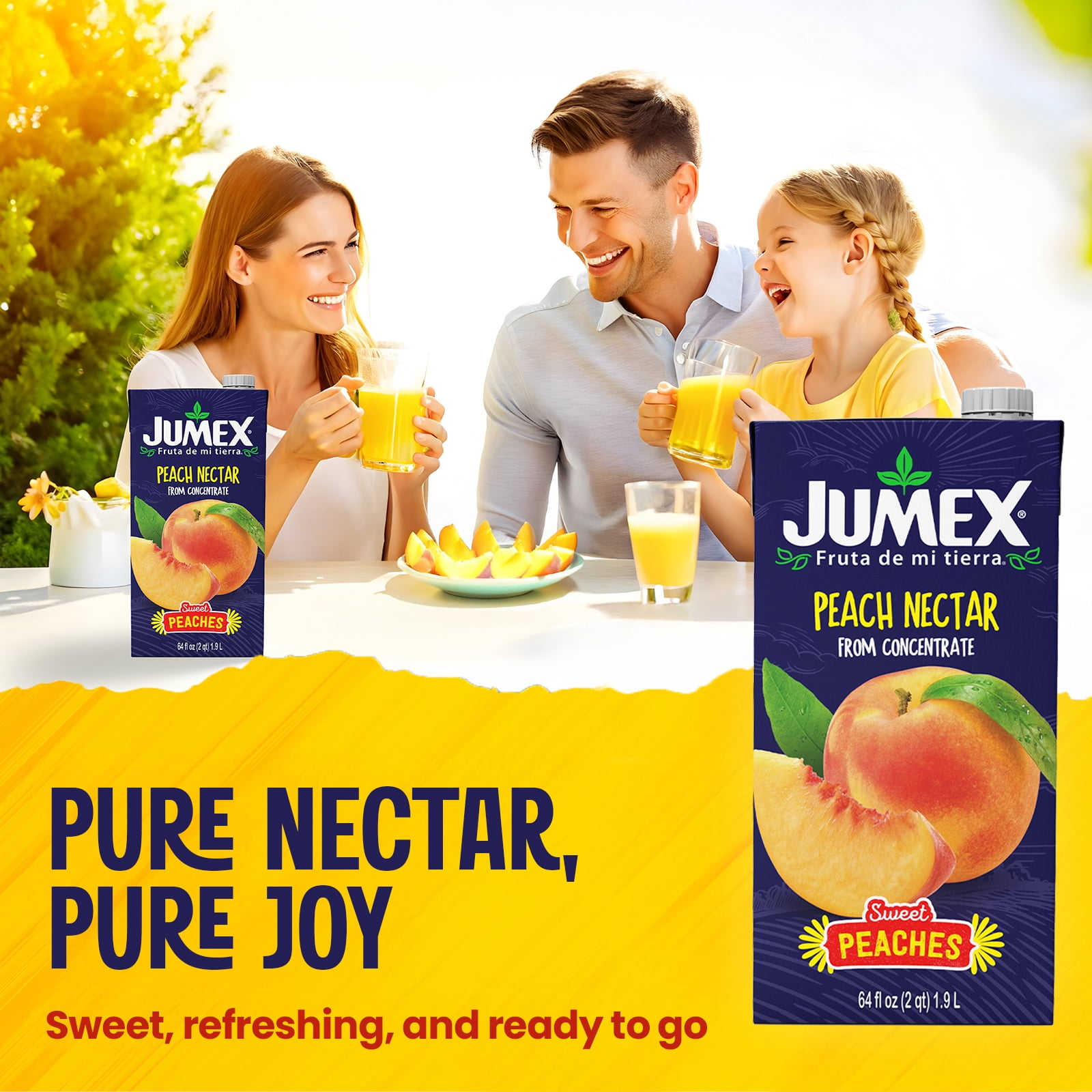 (2 pack) Jumex Peach Nectar Juice, 64 fl oz