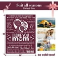 thumbnail image 3 of Blanket Gifts for Mom, Mom Birthday Gifts from Daughter & Son, I Love You Present Throw Blanket Mom, Sweet Blanket Gift for Mothers Day, Christmas, Valentine's Day, Anniversary 60" × 50", 3 of 5
