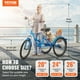 thumbnail image 2 of VEVOR Triciclo plegable para adultos, triciclo plegable para adultos de 24 pulgadas, bicicleta de crucero de 3 ruedas de acero al carbono con canasta grande y asiento ajustable, triciclos plegables, 2 of 9