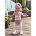 thumbnail image 5 of RUINIXCW Baby Girl Fall Outfits Long Sleeve Letter Embroidery Romper with Headband, 5 of 6