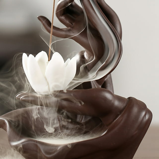 YLSHRF Lighting Bergamot Ceramic Decoration, Durable Backflow Incense Decoration, Ceramic Decoration Magnificent Landscape For Household Use Office