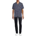thumbnail image 2 of George Men's Printed Button Front Shirt with Short Sleeves, 2 of 5