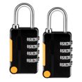 thumbnail image 1 of Combination Padlock, 2 Pack Small Waterproof Padlocks for School Gym Locker, Gate, Shed, 4 Digit Code Security Locks, 1 of 7