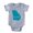 Heather Grey, variant on CafePress - 4 3 Georgia - Cute Infant Baby Football Bodysuit