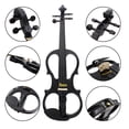 thumbnail image 2 of IRIN 4/4 Electric Acoustic Violin Fiddle with Violin Case Cover Bow for Musical Stringed Instrument Lovers Beginners Color:black, 2 of 8