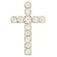 thumbnail image 2 of Dicksons Sculpted White Flowers 10 inch Resin Decorative Wall Cross, 2 of 2