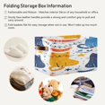 thumbnail image 6 of Cats Spots Stars Leaves Square Storage Bins with Handles Collapsible Containing Box 2 Packs, 6 of 9