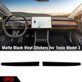 thumbnail image 2 of for Tesla Model 3 Interior Dashboard Wood Carbon Fiber Vinyl Wrap Stickers Cover, 2 of 6