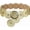 Gold, variant on Wide Disc Belt for Women Vintage Boho Concho Leather Hollow Belt Western Waist Belt