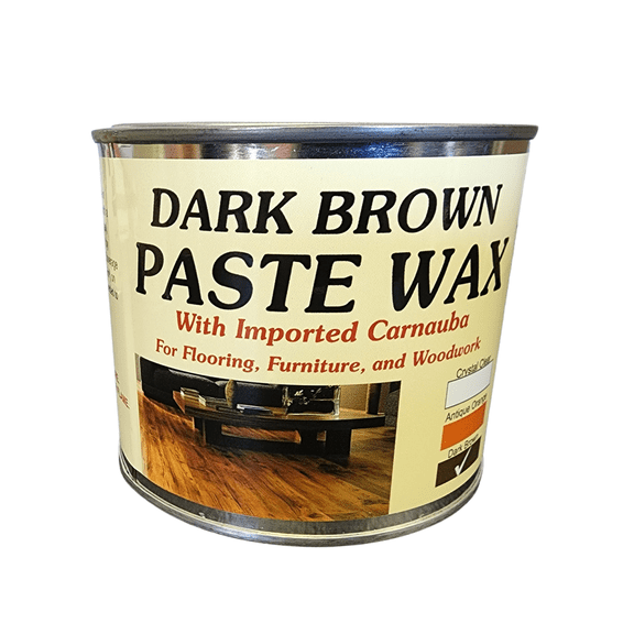 H. F. Staples Paste Wax - Dark Brown 1lb