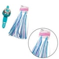 thumbnail image 1 of Bells Streamers 2Pcs Children Bike Grips Tassels with 1PC Bell Set Scooter Ribbons Handlebar Weave Streamers Bike Accessories (Blue Tassels and Red Bell), 1 of 6
