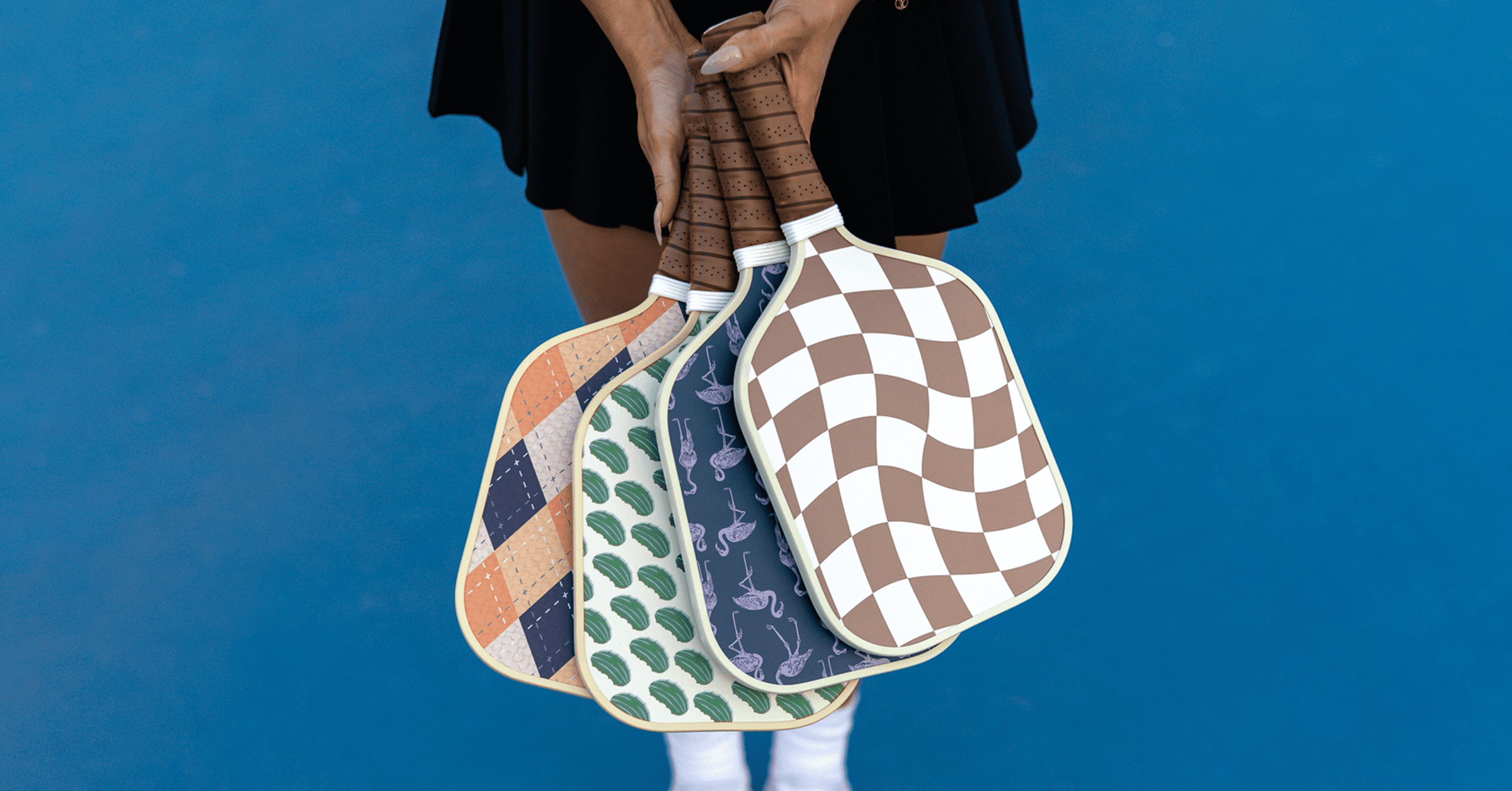 The Pickleball Club - Exclusive, Signature, Pickleball Paddle | Fiberglass Surface with High Grit & Spin | Composite Honeycomb Core, Lightweight | Extended Handle, Pickleball & Travel Bag