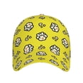 thumbnail image 2 of Haiem White Popcorn Baseball Cap Dad Hat Cotton Soft Adjustable Fashion Hats for Men Women Unisex Style Headwear, 2 of 9