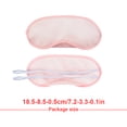 thumbnail image 4 of Minnieouse Sombra de ojos flexible, cómoda, pequeña, portátil, con los ojos vendados, útil, para dormir, para adultos, niños, mujeres, hombres, Cadenas y cordones para anteojos Rosa claro Minnieouse AP009071-15, 4 of 6