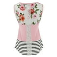 thumbnail image 5 of Lilgiuy Ladies Stripe Flowers Print Sleeveless Maternity Breastfeeding Clothe Top Vest Winter Fashion 2022, 5 of 7