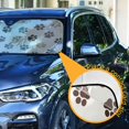 thumbnail image 3 of GZHJMY Cat Paw Dog Paw Car Windshield Sunshade Front Auto Sun Shield Shade Visor Vehicle Accessories, 55" × 27.6"（103）, 3 of 7