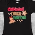 thumbnail image 4 of Inktastic Christmas Official Cookie Taster with Bell and Star Cookie Boys or Girls Baby Bodysuit, 4 of 5