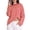 Apricot Red Stripe, variant on Women's Oversized Striped Long Sleeve T Shirt Cotton Crewneck Casual Tops