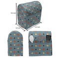 thumbnail image 5 of Blue Lounger Chair Bag, Couple Valentines Theme Romantic Love Themed Polka Dots Like Hearts, High Capacity Storage with Handle Container, Lounger Size, Blue Brown and Vermilion, by Ambesonne, 5 of 5