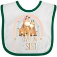 thumbnail image 3 of Inktastic Little Sister I Love My Big Sister Boys or Girls Baby Bib, 3 of 4