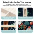thumbnail image 3 of Christmas Travel Portable Decorative Box - Square Jewelry Storage and Organizer Box for Rings, Earrings, Necklaces, and Bracelets - Suitable for Girls and Women - Necklace Organizer Box, 3 of 6