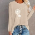 thumbnail image 1 of Birdeem T-Shirt Imprimé Mode pour Femmes Manches Longues Blouse Col Rond Hauts Décontractés, 1 of 1