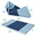 thumbnail image 3 of ECR4Kids SoftZone Camp, Canoe and Tumble Too Activity Play Mat, Toddler Playmat, Earthtone, 3 of 9