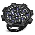 thumbnail image 1 of Women IP Black Stainless Steel Ring with Top Grade Crystal in Multi Color - Size 10, 1 of 1