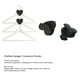 thumbnail image 3 of Ganchos del conector de la suspensión de ropa gancho de conexión de la suspensión plástico negro 12pcs para el armario ANGGREK Otros, 3 of 8