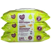 Parent's Choice 240ct Uplifting Baby Wipes, with Bergamot and Orange Oils