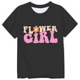 thumbnail image 3 of MEZZALL Children T-Shirt Fashionable Casual Letter Round Neck Short Sleeved Tops Leisure Toddler Blouses Clothing, 3 of 3