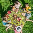 thumbnail image 4 of Hearth & Gear Picnic Blankets 200 X 200 Cm Picnic Blanket With Heat Insulated Underside Carry Handle Foldable Beach Blanket For Camping Beach Outdoor School Hiking And Camping Camping Backpack Kids, 4 of 5