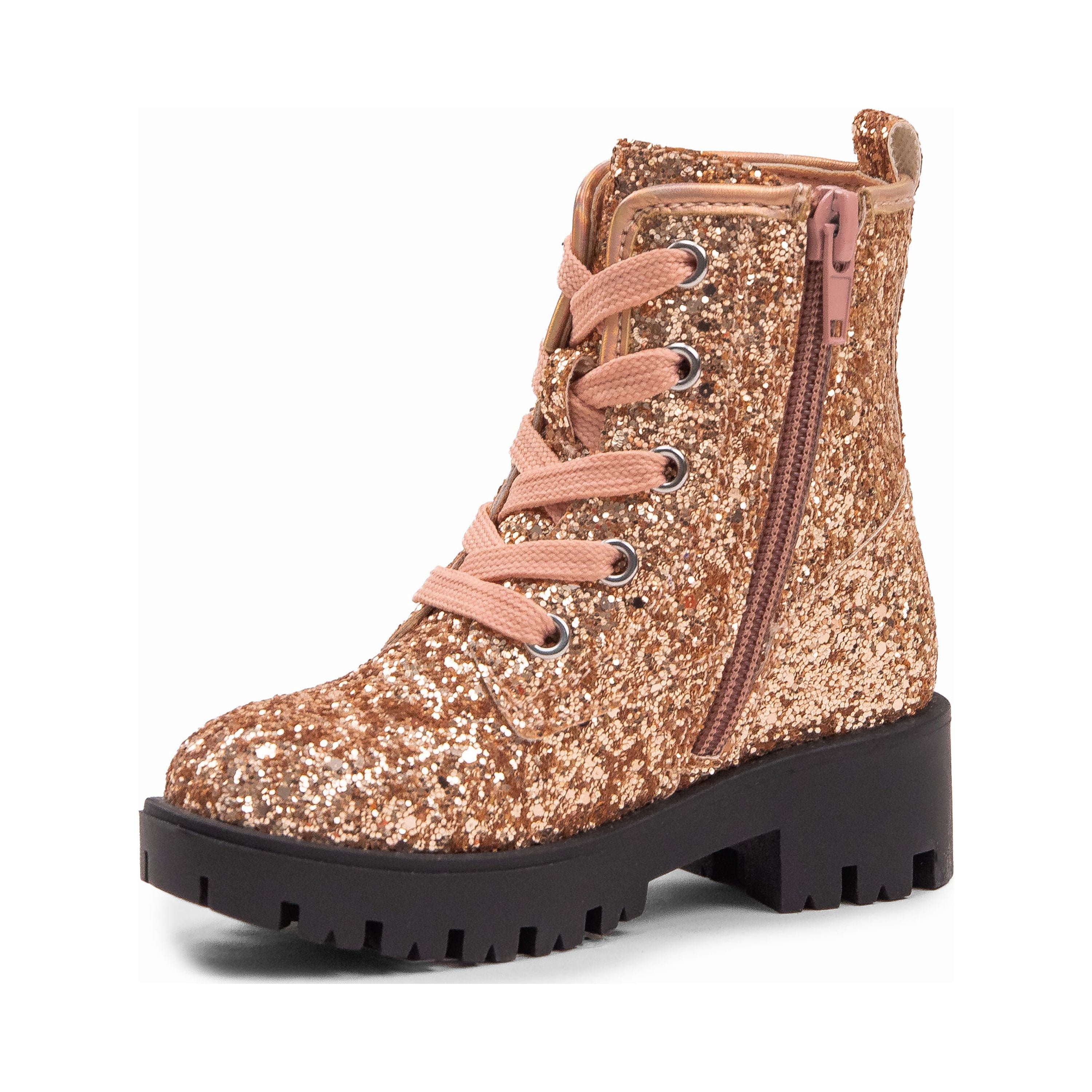 PORTLAND By Portland Boot Company Toddler & Kids Glitter Combat Boots, Sizes 7-5