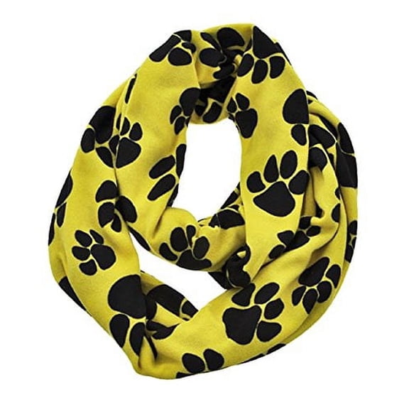 2Chique Boutique Women's Paw Print Infinity Scarf