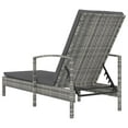 thumbnail image 5 of vidaXL Patio Lounge Chair with Cushion and Adjustable Backrest Poly Rattan, 5 of 7
