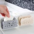 thumbnail image 1 of Dalazy Dish Cloths Rack Suction Sponge Holder Clip Rag Storage Rack Kitchen Bathroom Organizer Wall Mounted Shelf, 1 of 8
