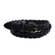 thumbnail image 1 of Cinturón de cintura trenzada para mujer Cinturón de cintura tejido para mujer Cintura delgada trenzada Cinturones de cintura retro Negro Negro Magideal Cinturón de cintura trenzada para mujer, 1 of 4