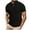 Black, variant on Fnooota Mens Polo Shirts Short Sleeve, Casual Zipper Collared Basic Summer Shirts White Size 3XL