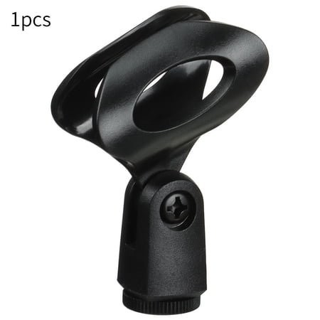 Durable Wired Wireless Black Mic Stand Universal Mic Clip Microphone Mount Holder 1PCS
