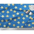 thumbnail image 2 of Soimoi Blue Silk Fabric Dots & Star Print Fabric by the Yard 44 Inch Wide, 2 of 3