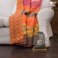 thumbnail image 4 of Lush Decor Royal Empire Reversible Cotton Throw Blanket, 50"x60", Tangerine - Boho Couch & Bed Blanket, 100% Cotton, 4 of 12