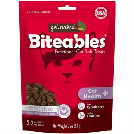 UPC: 0657546912665 | Get Naked Cat Health Biteables Soft Cat Treats Chicken Feast Flavor
