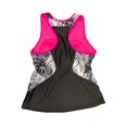 thumbnail image 2 of ZeroXposur Women's Lightweight 4 Way Stretch Racerback Swim Top and Short Tankini (L) Carmine, 2 of 3