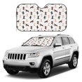 thumbnail image 4 of Bingfone Yoga Labrador Retriever Car Windshield Sunshade,Sun Foldable Sun Shield Sun Visor for Car - Medium, 4 of 8
