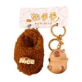 thumbnail image 1 of Capybara Keychain Keyring Cartoon Capybara Animales de peluche Capicinio Capybara, para niñas, niños, mujeres de cumpleaños para adultos regalo estilo a, 1 of 8