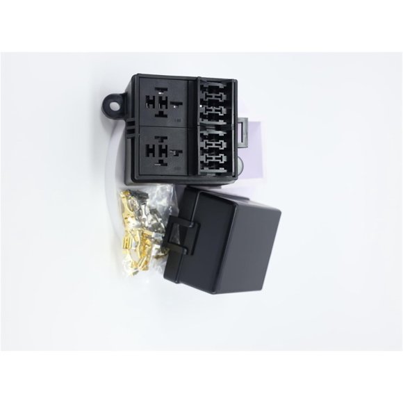 HUGFEGWE Car Relay 6-Way Fuse Box Terminal Link 12V 24V 2-Way Relay Spot Light Refit Switch Control The Safety Box (Color : Box) CJB91-84385