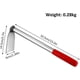 thumbnail image 5 of Gardening Hoe, Stainless Steel Garden Digging Tool, Handheld Weeding Rake, Long Handle Hollow Hoe for Weeding, for Lawn Planting, Vegetables, 5 of 5